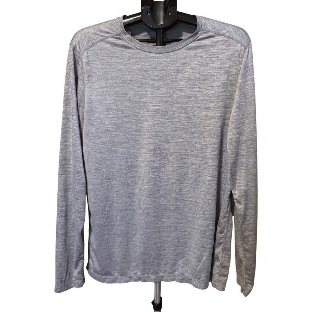 EXOFFICIO Mens L Gray Insect Shield Repellent Long Sleeve Shirt Gorpcore Stretch